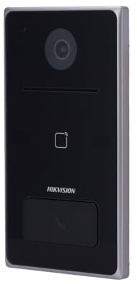Vídeo Porteiro IP Hikvision Villa Door 2MP WiFi PoE 1 Botões c/Abertura Cartão MF 1 Relés Superfície IP65