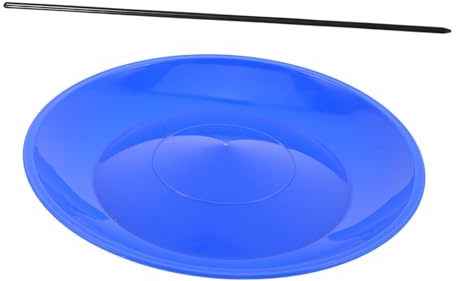 LIOOBO Jonglierkreisel mit Stab aus Kunststoff, Blau, 1 Stück | Anfänger und Straßenkünstler, Tragbar für Outdoor Unterhaltung, Geeignet für Aktivitäten