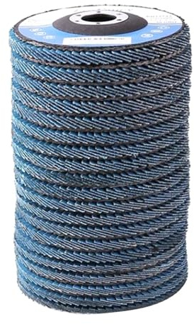 TocaFeank Dischi lamellari,10 dischi abrasivi a grana 40 60 80 120 | Smerigliatrice angolare con mole a grana 40/60/80/120, alta densità e industriale