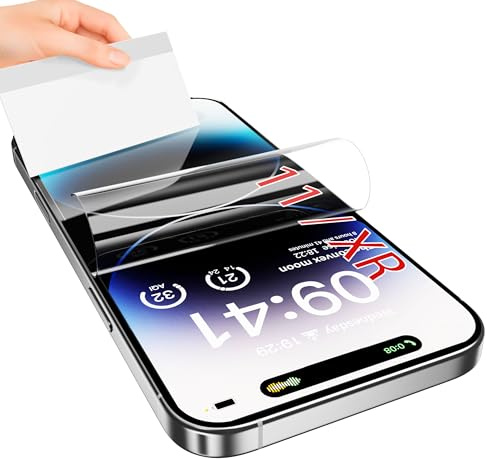 JUVENPROTO 3 Pezzi per iPhone 11/ XR TPU Pellicola Protettiva Idrogel,Pellicola Protettiva TPU per Trasparente HD Morbida Display ID Impronte Digitali(Non Vetro Temperato)