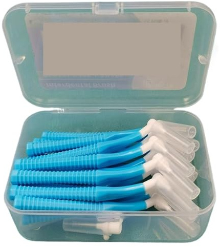 Interdentalborstar och tandtrådspinnar, Interdentalborste L Form Push-Pull Tandpetare 20 st