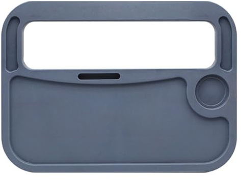 Qianly Bandeja para Volante de Camión Soporte Portátil Mesa de Comida Escritorio para Laptop Accesorios de Viaje Material PP Fácil Instalación Adecuado para