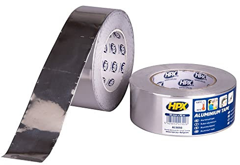 OPTION TAPE SPECIALTIES HPX AL5050 Aluminium-Klebeband, widerstandsfähig, 120 mm, 50 mm x 50 m