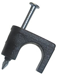 Gardner Bender PSB-165 50Pk 1/4 Coaxial Staple, black