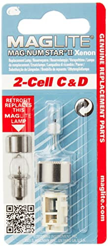 Maglite LMXA201 2 Cell Magnum Star Xenon II Replacement Bulb (Blister Pack)