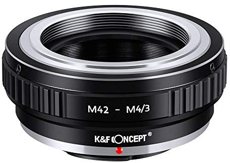 K&F CONCEPT M42 to M4/3 Lens Mount Adapter, for M42 Screw Mount Lens to Compatible with Micro 4/3 Four Thirds MFT Mount Cameras
