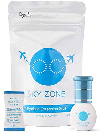 Extra Starker Wimpernkleber für Wimpernverlängerung - Trocknet 1-2 Sek. - Wimpern Kleber für Wimpernverlängerung - Sky Zone Kleber für Lashes 5g