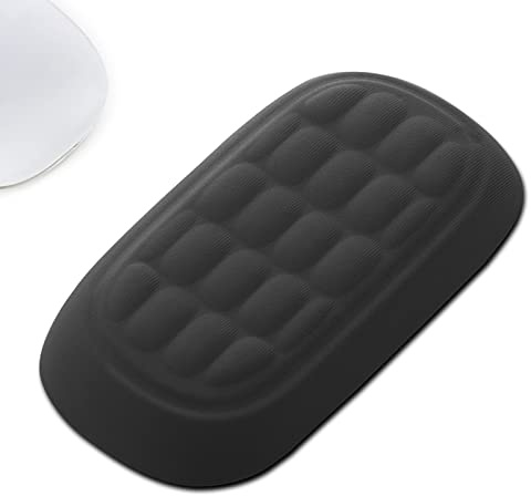 MEATANTY Memory Foam Mouse Wrist Rest, Ergonomic Support, Black | Soft hand cushion with breathable fabric and non-slip base for comfortable office, computer, laptop and everyday use.