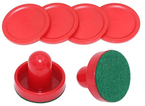 Juego de Hockey de Aire de Mesa, 2 Piezas de 60 mm de avión Air Hockey Pucks de reemplazo de Hockey de Aire Juego de Hockey sobre Hielo Pucks Paddles Table Family Game Football