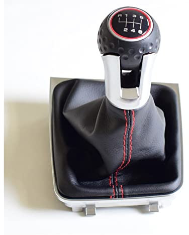SIMICASE Auto Schaltknauf Abdeckung Für VW Für Golf 7 A7 MK7 Für GTI Für GTD 2013-2018 Auto 5 6 Gang Schaltknauf Schaltknauf überzug (Farbe : 6 Speed-Boot)