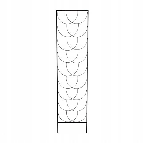 Kapaga - Rankgitter - Rankhilfe Garten - Staudenhalter - Blumenhalter | Rankengewächs Pflanzenstütze - Blumenstütze - Staudenstütze - Rankhilfe Strauchhalter (Schwarz, 200 cm)