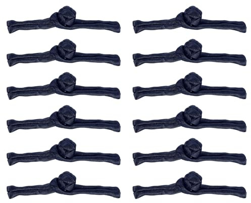 QUARKZMAN Chinesische Knoten Nähen Knöpfe Verschluss, 20 Paare Nähen Knöpfe Verschlüsse für DIY Cheongsam Tang Anzug Umhang Mäntel Brautkostüme Outfit (Dunkelblau)