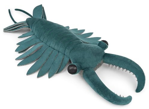 lilizzhoumax Anomalocaris plyschdjur 53 cm (20,8 tum), simulerat djur, kawaii realistiska gosedjur, djuphavsdjur, leksak för vilda djur, gåva, födelsedagsfest, för barn, mjukisdjur, – grön