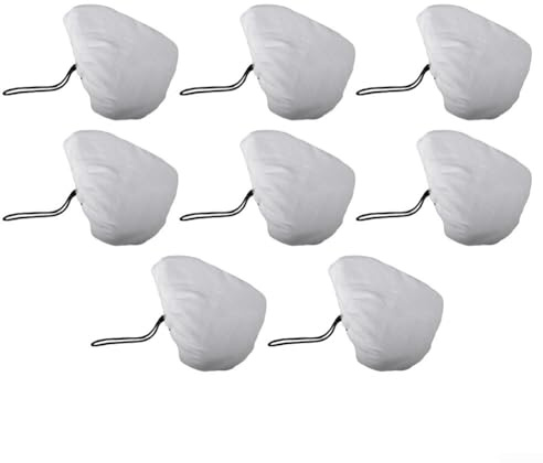 Set di 8 panni di ricambio in microfibra per scopa a vapore, compatibili con Viled Neo Moolan e la maggior parte dei modelli triangolari