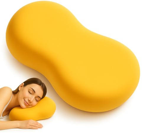 MF Modern Feel Almohada Cervical Viscoelástica Ergonómica – Cojín de Descanso y Relajación con Funda Suave Lavable y Transpirable – Ideal para Sofá y Cama