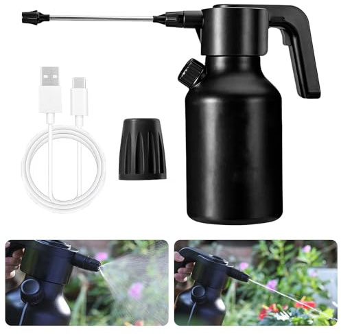 Pulvérisateur électrique Rechargeable 2L: Pulvérisateur à Pression, Pulvérisateurs De Jardin électrique avec Buse Réglable Et Bouch Doseur pour Plantes, Nettoyage, Voiture