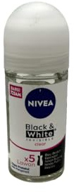Nivea invisible pour Noir et blanc Original Déodorant anti-transpirant 48 Heures Roll On – 50 Ml-pack de 6