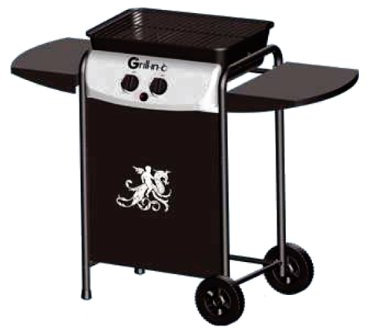 Barbecue a gas con griglia a pietra lavica cm 109x48x111