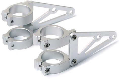 Alchemy Parts Hochwertig 39mm CNC Gebürstetes Aluminium Lenkstangen Halterung Motorrad Scheinwerfer-Halter