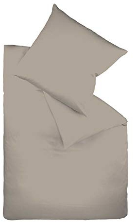 Fleuresse, Colours Interlock, Set di Biancheria da Letto, in Jersey, Jersey, Talpa, 38.4 x 27.8 x 5.0 cm
