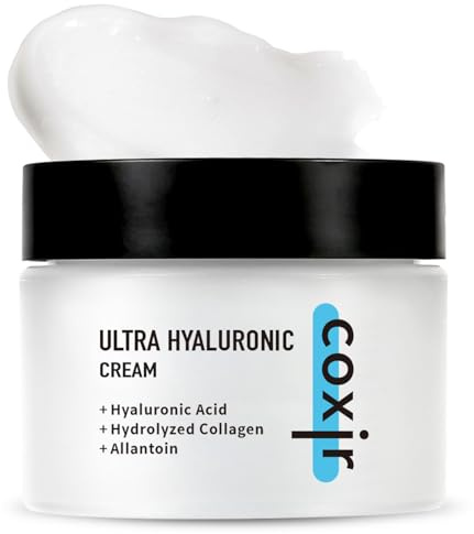 COXIR Ultra-Hyaluron Creme (50 ml / 1,69 fl.oz.) | Hyaluronsäure | Feuchtigkeitsspendende Tages- und Nachtcreme | empfohlen für trockene und dehydrierte Haut