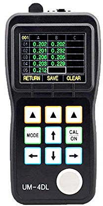 UM-4DL Misuratore di Spessore Digitale Ad Ultrasuoni Misuratore di Spessore Attraverso Vernice Rivestimento Spessore Meter 0.025 '' a 20 '' con sonda TC510