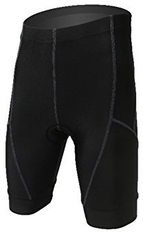 YFPICO Kinder Fahrrad-Shorts/Rad-Hose Mit Innenhose/Mountainbike - Atmungsaktiv schnelltrocknend, Schwarz, 152/158