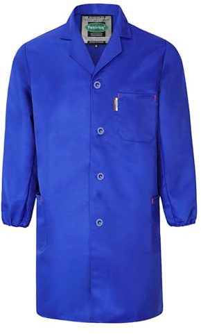 Yukirtiq Herren Arbeitsjacke Arbeitskittel Mechanisch Arbeitskleidung Warenhaus Berufsmantel Werkstatt Mantel Arbeitsmantel Lange Jacke