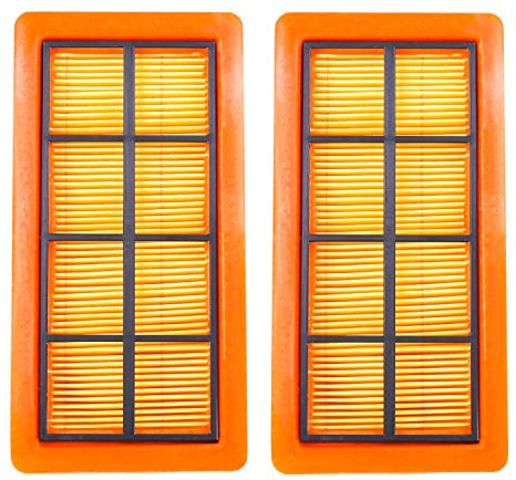 Sillar 2x Ersetzt Hepa Filter Flachfaltenfilter Passend für Karcher 6.415-953.0 AD 2 AD 2 Battery AD 4 Premium, Staubsaugerfilter Viereckig, Mehrzwecksauger, Hauptfilter - 2 Stück