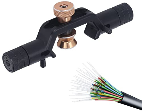 Pelador de Cables Blindados Cuchilla Incisiva Ajustable Cabezal Doble 8 a 28,6 Mm Cuchilla Pelacables de Fibra óptica Blindada