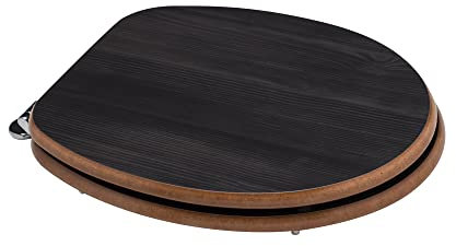 Kiamami Valentina - Universal- WC Sitz in Holzoptik dunkle Eiche