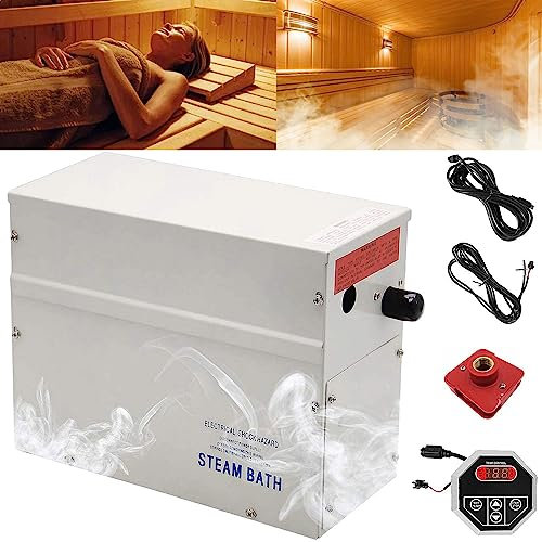 Système de kit de générateur de Douche à Vapeur, générateur de Vapeur 3-21KW, Douche à Vapeur, détartrage Automatique, générateur de Bain de Sauna Spa, Accessoires de Bain de vapeu