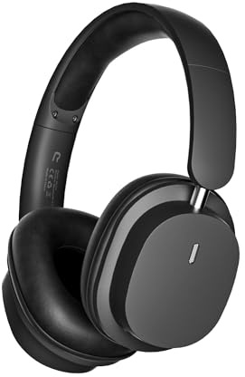 Breeshy Cuffie Bluetooth con Riduzione del Rumore, Cuffie di Lunga Durata della Batteria, Cuffie Multifunzione per Cellulare B