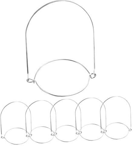SOLUSTRE Metal Mason Jar Handles 6pcs Stainless Steel Wide Mouth Canning Jar Hangers Compatible with 86mm Lids Sturdy for Home Canning Storage
