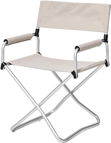 PLHBVDFWE Zusammenklappbarer Campingstuhl, Campingstuhl Outdoor Camping Tragbarer Mazar Regiestuhl Camping Freizeit Angelbank Aluminiumlegierung Klappstuhl mit großer Tragkraft Leichtgewicht