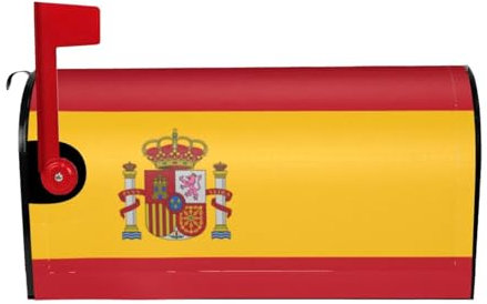 Spanische Flagge, Druck, Gartendekoration, Briefkastenabdeckungen, dekorativer Briefkasten, Winterurlaub, Gartendekoration