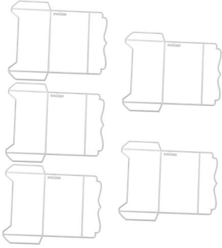 DIYEAH 5 Stück Umschlagschneider Scrapbooking Aufkleber Schlitzschneidemaschine Stanzformen Umschlagstanzungen Stempel Für Die Kartenherstellung Klebebandabroller