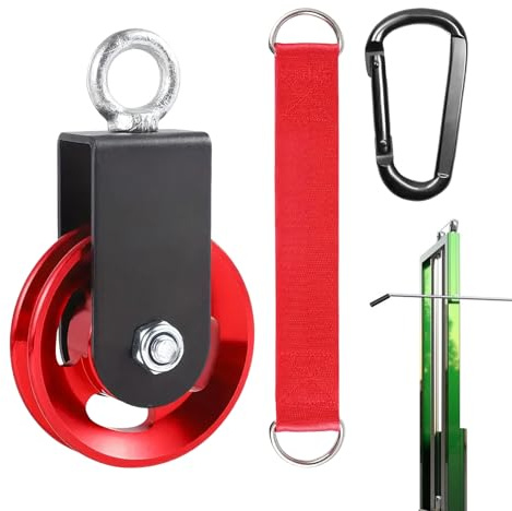 Kustimantu Flaschenzug System Für Heimfitnessstudio - Flaschenzug System Für Gewichtstraining,Rostbeständiges und geräuschreduzierendes Fitness-Zubehör für Kabelzugmaschinen und