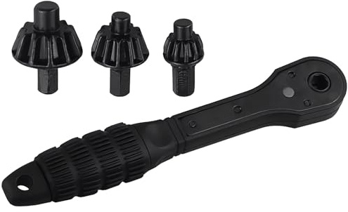 Llave de portabrocas de trinquete 2 en 1, herramienta de repuesto universal para taladro, compatible con la mayoría de taladros eléctricos y herramientas eléctricas (1 juego)