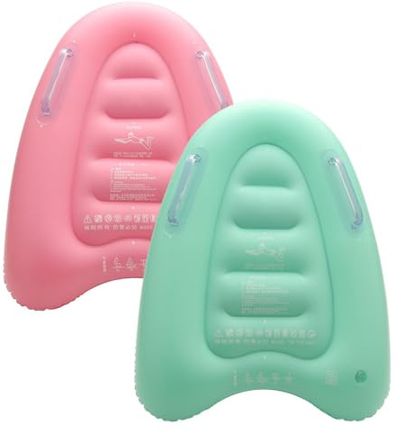 2 Stück Bodyboard Kinder Aufblasbar Mit Griffen, Aufblasbares Schwimmbrett, Weiche Bodyboards Zum Schwimmen, Lernen Hilfsmatte Für Strände, Pools, Seen, Ozeane