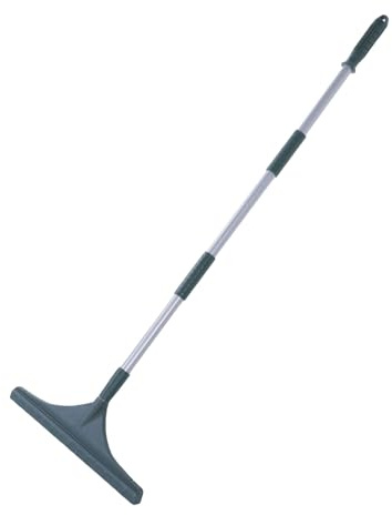 OVAQUIXI Rastrillo de Césped Artificial, Rastrillo Resistente para Alfombras y Césped, Escoba de Mano Ajustable de 48,4 Pulgadas, Cepillo de Acero Inoxidable y Nailon para Eliminación de