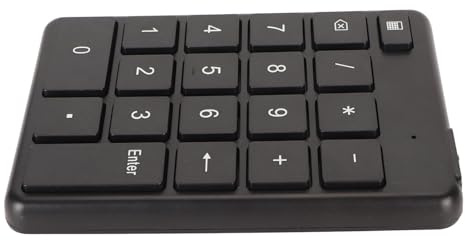 Tastierino Numerico Tastierino Numerico Finanziario Ergonomico a 19 Tasti per Laptop, Tastiera Numerica Wireless per Lavoro Efficiente, Materiale ABS Portatile per L'immissione di Dati in