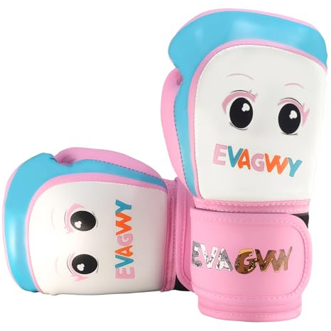 Kids Boxing Gloves for Boys & Girls, Youth Training Sparring Gloves for 3-15 Years, Toddler Punching Bag Gloves for Kickboxing, Muay Thai, MMA, Karate （Pink 4oz