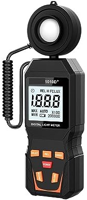 Ljusmätare Lux Meter Lumen Digital Belysningsstyrka Meter 0~199 999 Lux(19 999FC) Fotljus Luxmeter Filmfotografering