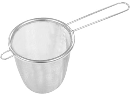 Zerodeko Colador de Cocina de Acero Inoxidable 304 Malla Fina y Diseño de Cesta Conveniente para Uso Seguro Hogar Cocina