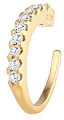 Elli Ohrringe Damen Single Earcuff Zirkona Kristalle Trend | 925 Sterling Silber vergoldet
