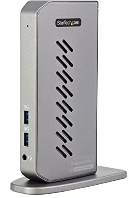 StarTech.com USB-C USB-A-Dock - Hybrid Universal USB 3.0 Dockingstation für USB-C- oder USB-A-Laptop - Dual-Monitor 4K 60Hz HDMI/DisplayPort (DK30A2DHUUE)