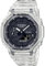 Casio Gents 48.00mm Quartz Watch with Black Digital dial and Clear Plastic/Resin Bracelet Strap GA-2100SKE-7AER