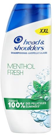 Head & Shoulders Menthol Fresh Shampoing Antipelliculaire 625ml. Usage Quotidien. Jusqu'à 100% des Pellicules Éliminées, Cliniquement Prouvé. Tous Types de Cheveux et de Cuir Chevelu