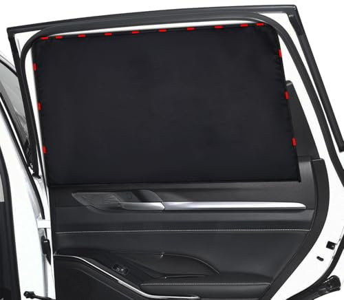 ZATOOTO Sonnenschutz Auto Vorhang - Auto Sonnenschutz für Baby, Kinder, Sonnenschutz Magnetisch für UV-Schutz, Sonnenschutz Auto Seitenscheibe, Schwarz, 2 Stück